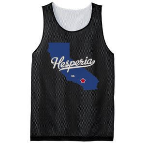 Hesperia California CA Map Mesh Reversible Basketball Jersey Tank