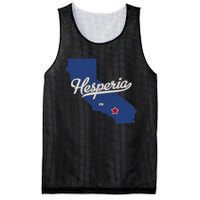 Hesperia California CA Map Mesh Reversible Basketball Jersey Tank