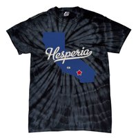 Hesperia California CA Map Tie-Dye T-Shirt