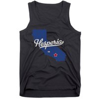 Hesperia California CA Map Tank Top