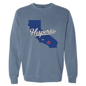 Hesperia California CA Map Garment-Dyed Sweatshirt