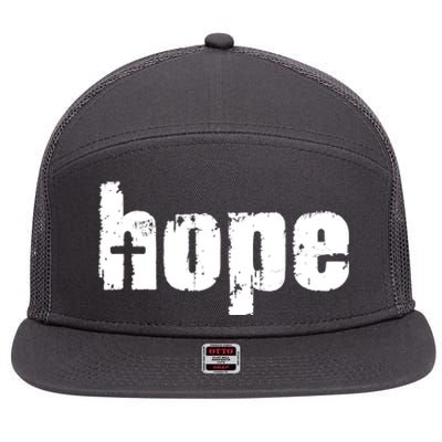 Hope Cross Christianity 7 Panel Mesh Trucker Snapback Hat