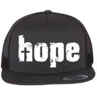 Hope Cross Christianity Flat Bill Trucker Hat