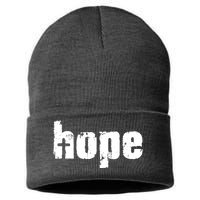 Hope Cross Christianity Sustainable Knit Beanie