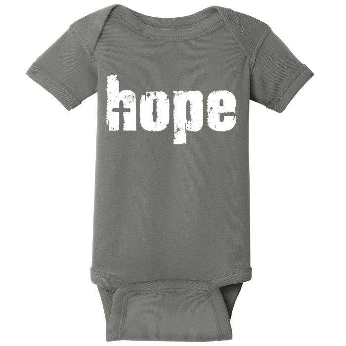 Hope Cross Christianity Baby Bodysuit