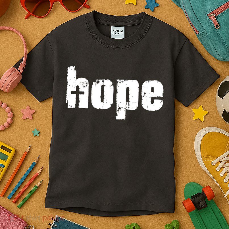 Hope Cross Christianity Kids T-Shirt