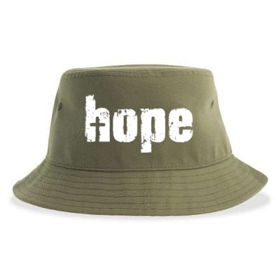 Hope Cross Christianity Sustainable Bucket Hat