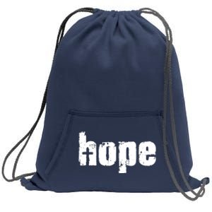 Hope Cross Christianity Sweatshirt Cinch Pack Bag