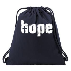 Hope Cross Christianity Drawstring Bag