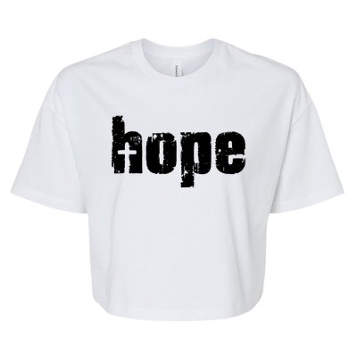 Hope Cross Christianity Bella+Canvas Jersey Crop Tee