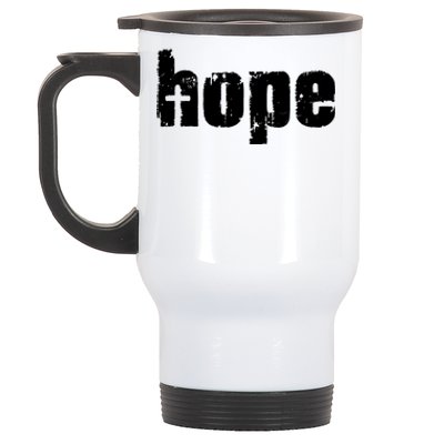 Hope Cross Christianity Stainless Steel Travel Mug