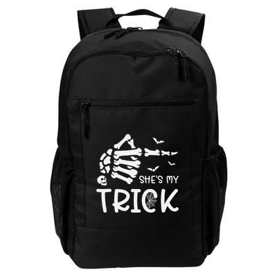 Halloween Costume Couples SheS My Trick Skeleton Hand Daily Commute Backpack