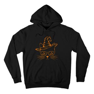 Halloween Cute Cat Comma La Kamala Harris Cute Cat Pumpkin Premium Hoodie