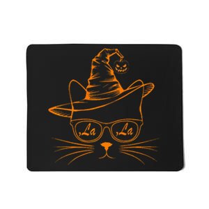 Halloween Cute Cat Comma La Kamala Harris Cute Cat Pumpkin Premium Mousepad