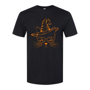 Halloween Cute Cat Comma La Kamala Harris Cute Cat Pumpkin Premium Softstyle CVC T-Shirt