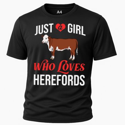 Hereford Cattle Cow Bull Beef Farm Performance Shirt