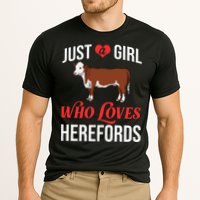 Hereford Cattle Cow Bull Beef Farm Cooling Performance Crew T-Shirt