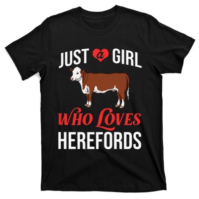 Hereford Cattle Cow Bull Beef Farm T-Shirt