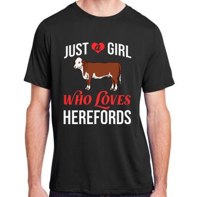 Hereford Cattle Cow Bull Beef Farm Adult ChromaSoft Performance T-Shirt