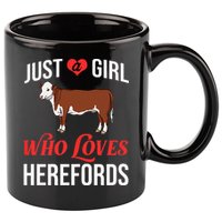 Hereford Cattle Cow Bull Beef Farm 11oz C Handle Ceramic Mug
