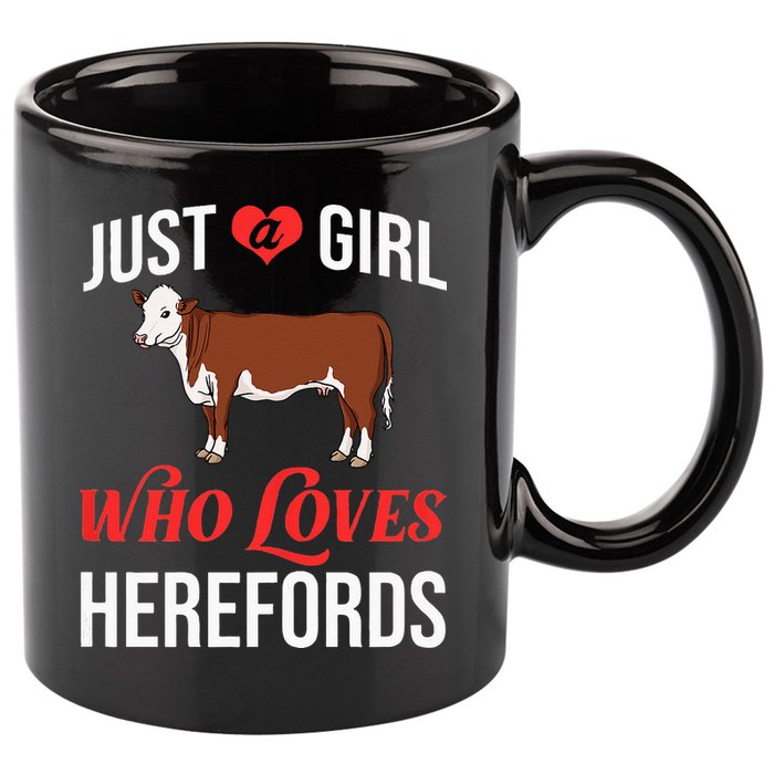 Hereford Cattle Cow Bull Beef Farm 11oz C Handle Ceramic Mug