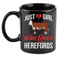 Hereford Cattle Cow Bull Beef Farm 11oz C Handle Ceramic Mug