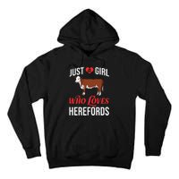 Hereford Cattle Cow Bull Beef Farm Tall Hoodie