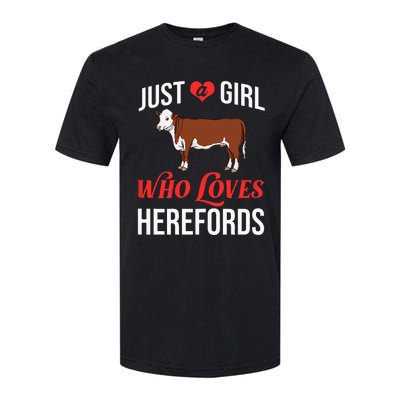 Hereford Cattle Cow Bull Beef Farm Softstyle CVC T-Shirt