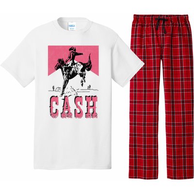 Howdy Cash Cowboy 90s Personalized Cash Country Outlaw Lover Pajama Set