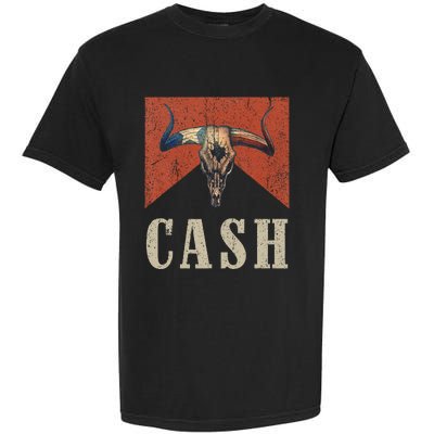 Howdy Cash Cowboy 90s Personalized Team Cash Family Outlaw Garment-Dyed Heavyweight T-Shirt