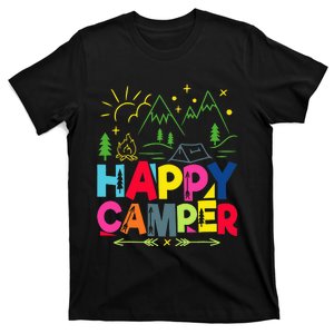 Happy Camper Camping funny vacation summer T-Shirt