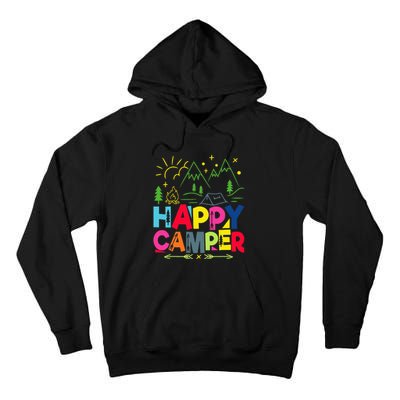 Happy Camper Camping funny vacation summer Tall Hoodie