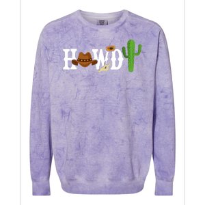 Howdy Cactus Country Colorblast Crewneck Sweatshirt