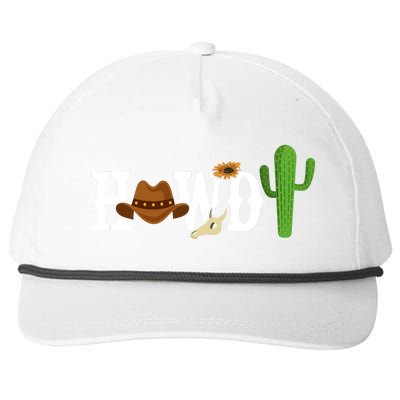 Howdy Cactus Country Snapback Five-Panel Rope Hat