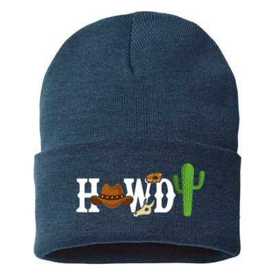 Howdy Cactus Country Sustainable Knit Beanie