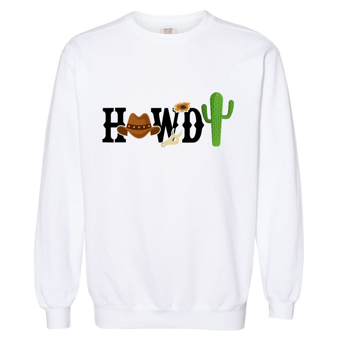 Howdy Cactus Country Garment-Dyed Sweatshirt