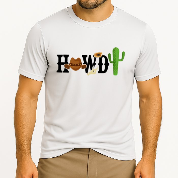 Howdy Cactus Country Cooling Performance Crew T-Shirt