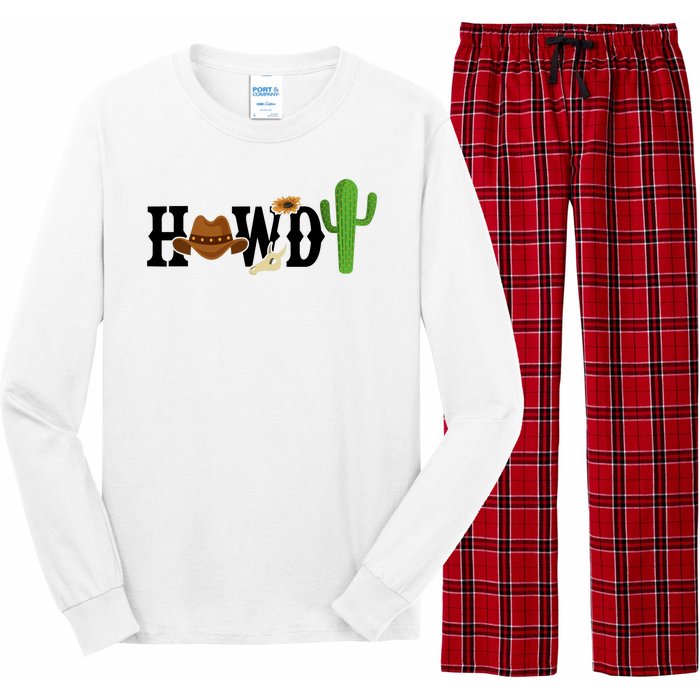 Howdy Cactus Country Long Sleeve Pajama Set