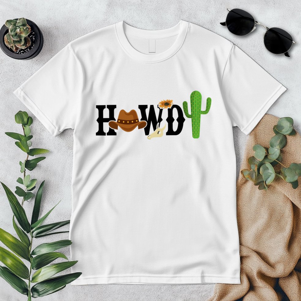 Howdy Cactus Country Premium T-Shirt