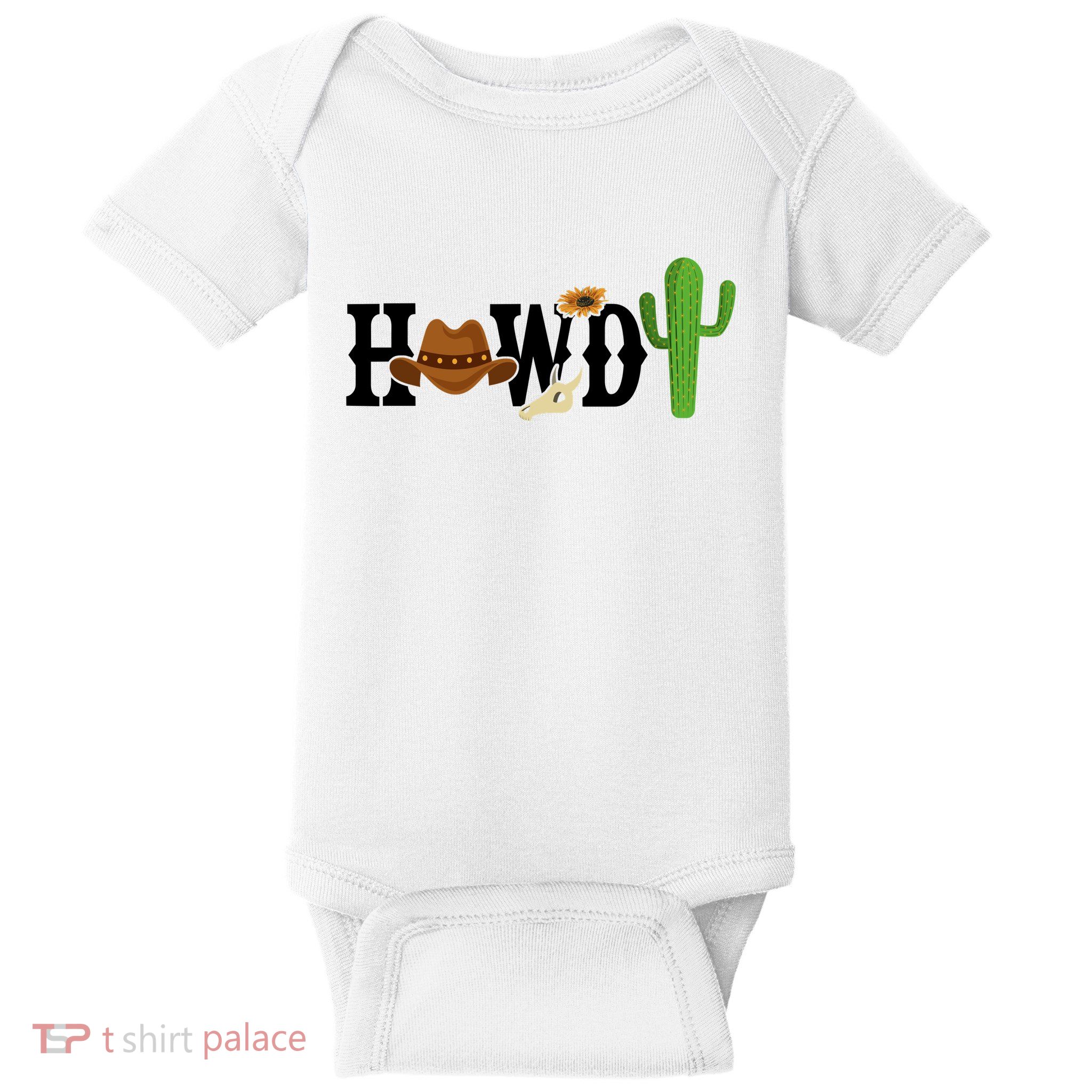 Howdy Cactus Country Baby Bodysuit
