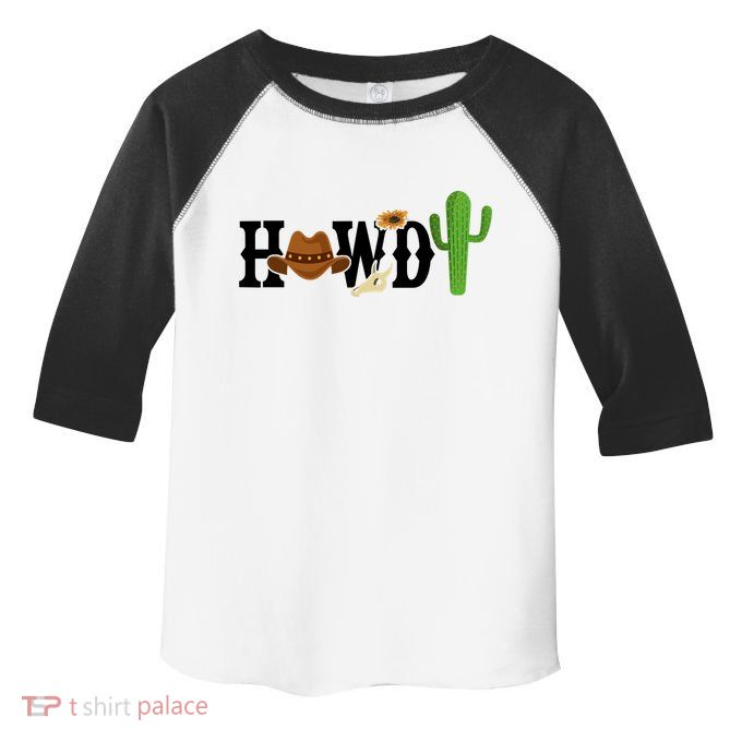 Howdy Cactus Country Toddler Fine Jersey T-Shirt