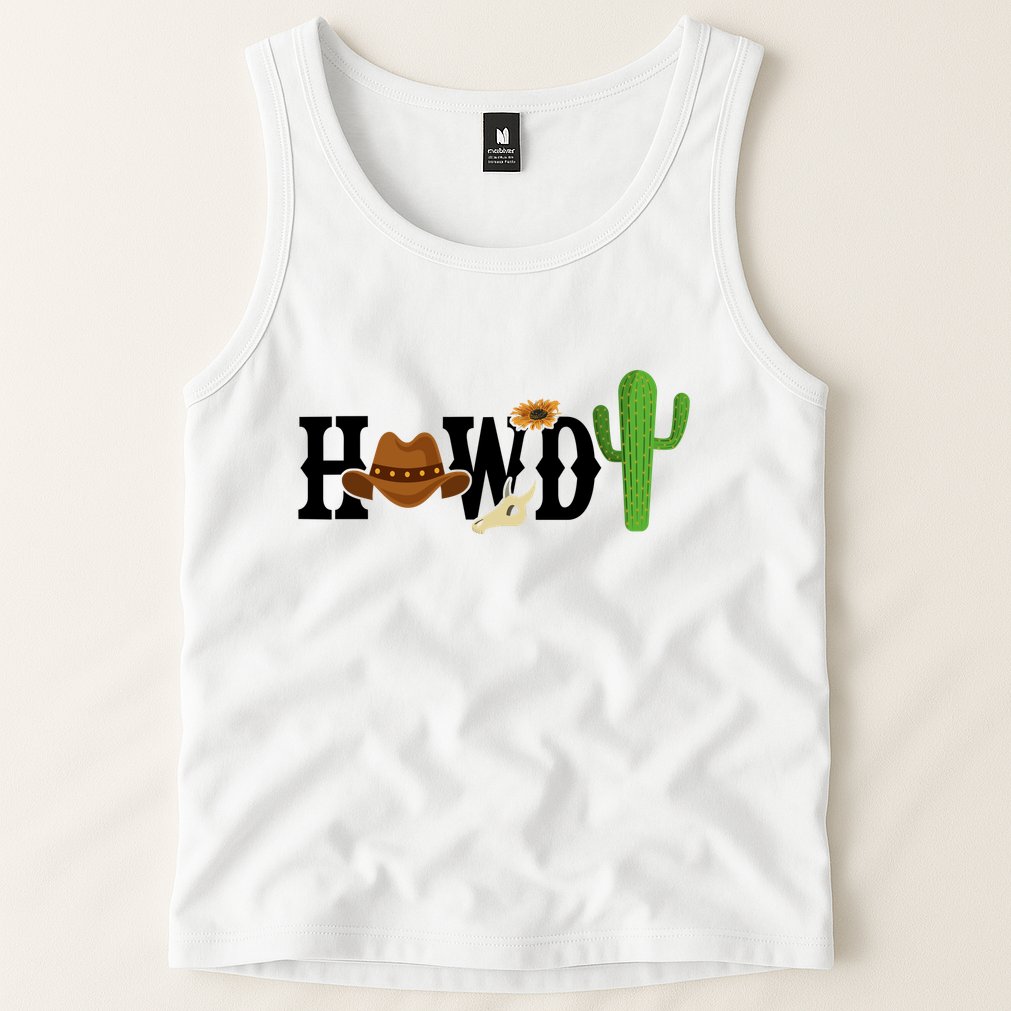 Howdy Cactus Country Tank Top