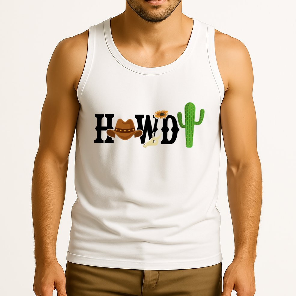 Howdy Cactus Country Tank Top