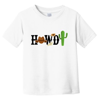 Howdy Cactus Country Toddler T-Shirt