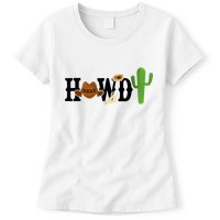 Howdy Cactus Country Womens T-Shirt