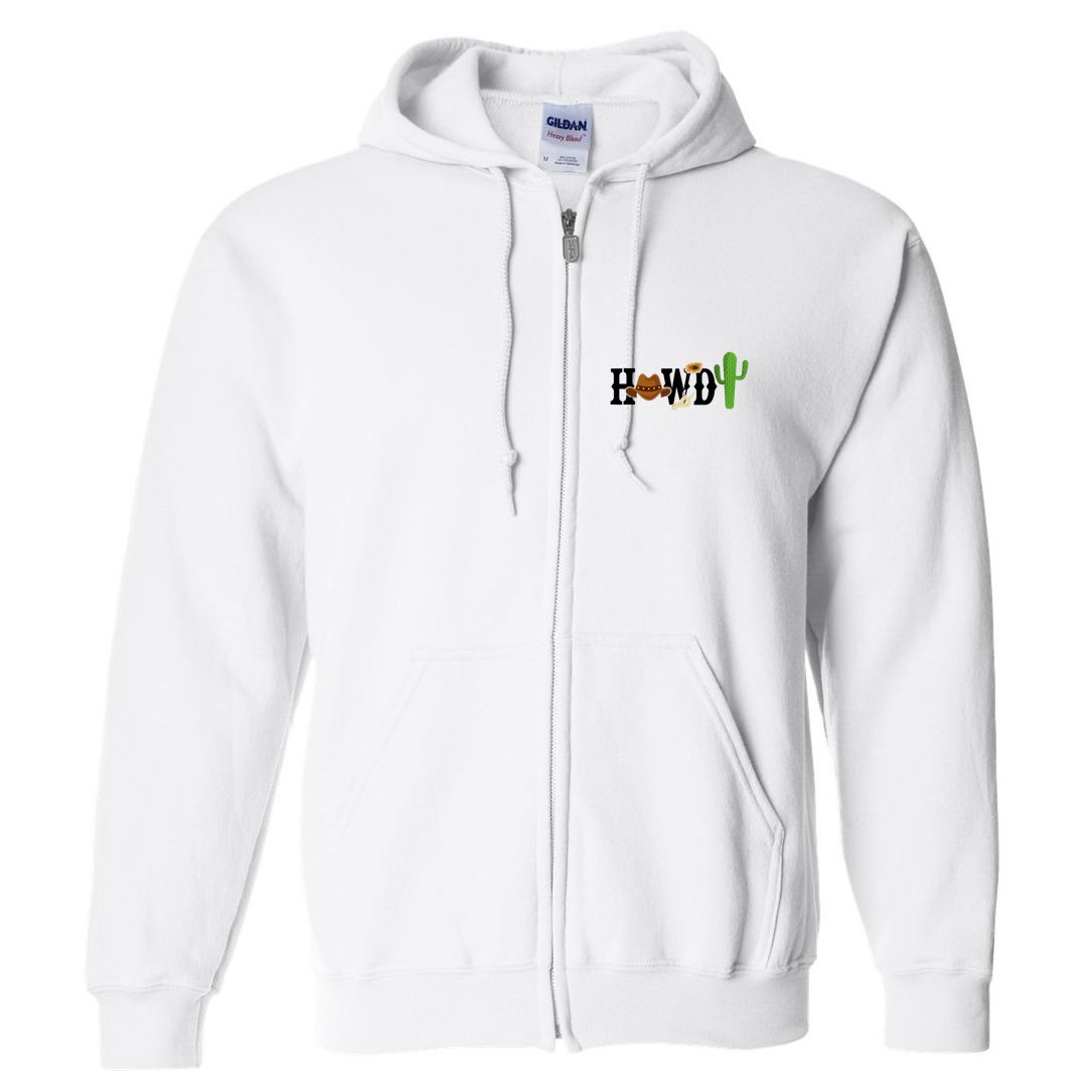 Howdy Cactus Country Full Zip Hoodie