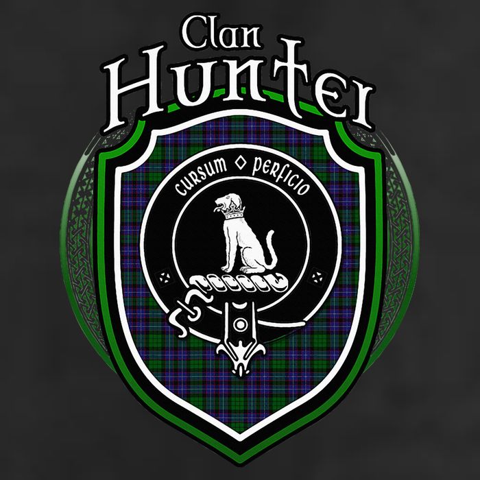Hunter Clan Crest Scottish Clan Hunter Family Crest Badge Cool Comfort Performance Bucket Hat