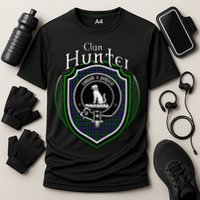 Hunter Clan Crest Scottish Clan Hunter Family Crest Badge Performance Shirt