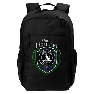 Hunter Clan Crest Scottish Clan Hunter Family Crest Badge Daily Commute Backpack