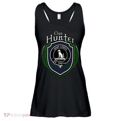 Hunter Clan Crest Scottish Clan Hunter Family Crest Badge Ladies Essential Flowy Tank
